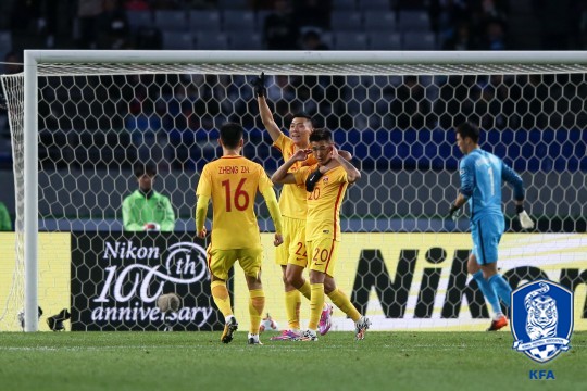 중국대표팀 [사진=대한축구협회 제공]