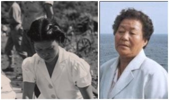 연합군이 찍은 사진 중 이복순 할머니라고 추정된 사진(왼쪽) 과 故 이복순 할머니의 생전 사진. (사진=서울시 제공)