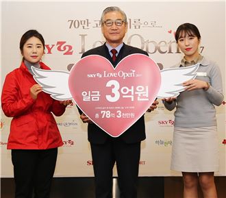 스카이72 "러프오픈 성금 3억원 전달"