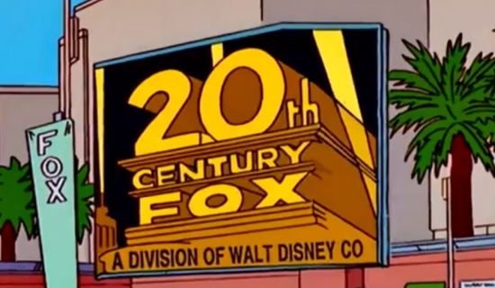 1998년 11월 방영된 '심슨가족'의 한 장면에 20세기 폭스사가 디즈니의 자회사로 그려졌다/사진=21세기폭스사