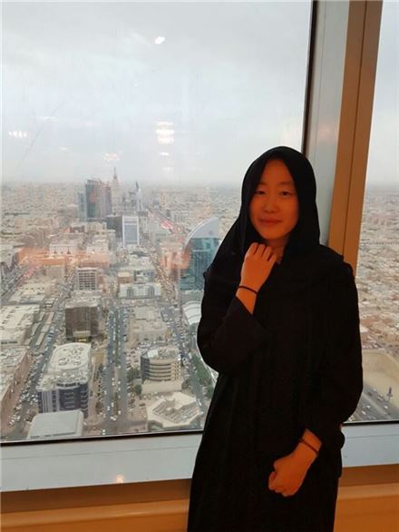 사우디 랜드마크 빌딩 킹덤타워에서는 리야드 전경이 한눈에 보인다. 