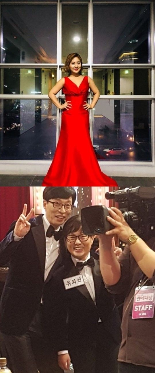 박나래, 유죄석 분장으로 유재석과 인증샷…헤어스타일부터 앞니까지 복사