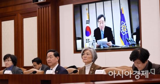 [포토] 영상회의로 진행된 서울-세종 국정현안점검조정회의