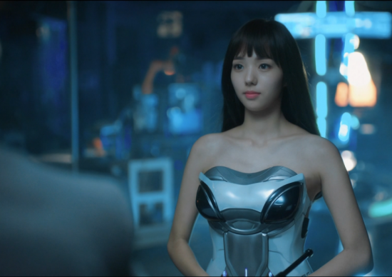 MBC '로봇이 아니야'에 등장하는 인공지능 로봇, '아지3'의 모습(사진=MBC '로봇이 아니야' 드라마 장면 캡쳐)