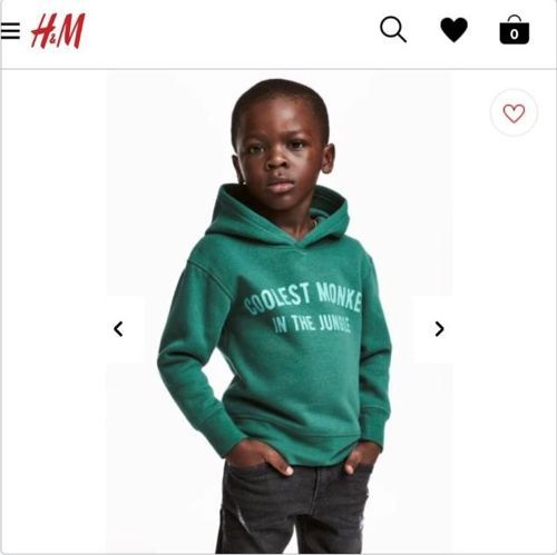 H&M 흑인 어린이에 '가장 멋진 원숭이' 옷 입혀 광고