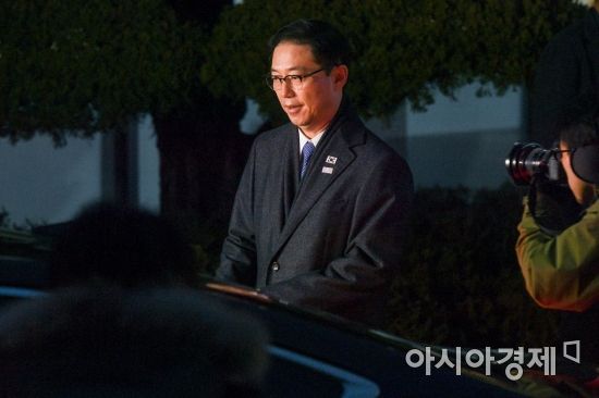 [포토] 남북 차관 회담 앞둔 천해성 통일부 차관