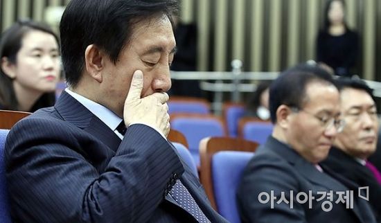 [포토] 입막은 김성태 원내대표