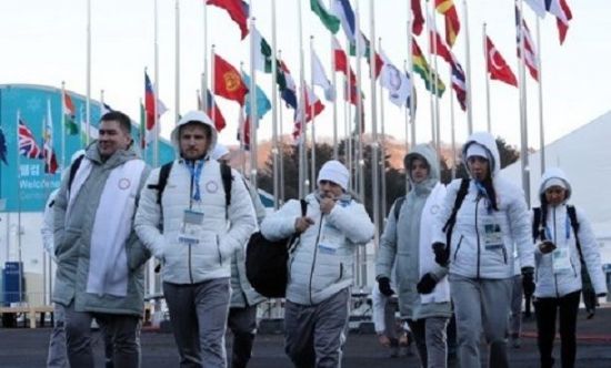 개인자격으로 평창올림픽에 출전한 러시아 선수들 모습(사진=연합뉴스)