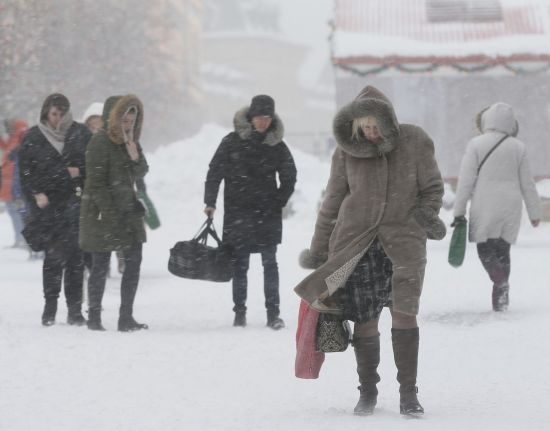 [포토]눈으로 뒤덮인 '모스크바'