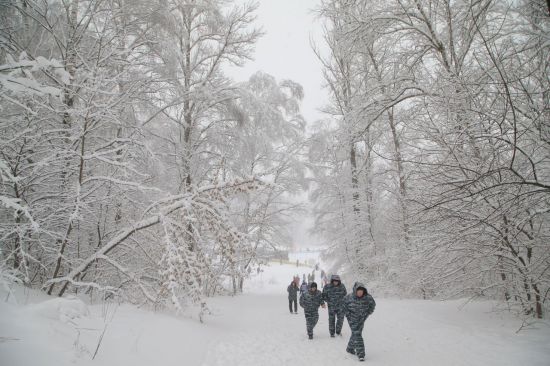 [포토]눈으로 뒤덮인 '모스크바'
