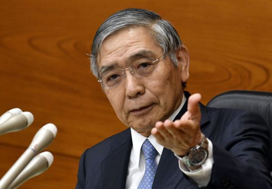 日언론 "구로다 일본은행 총재 연임 결정"…아베, 금융완화 정책 유지