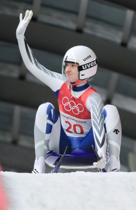 [리얼타임 평창]귀화 선수 프리슈, 루지 여자 싱글 중간 7위