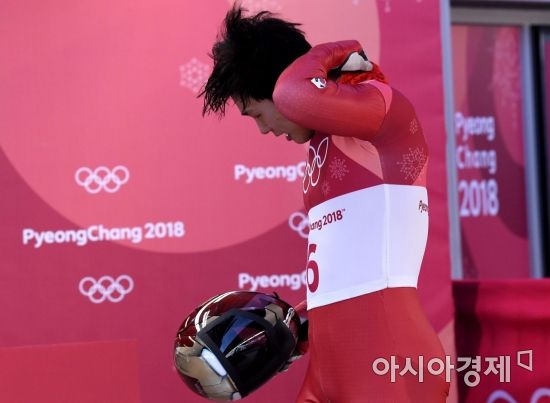 [포토] 윤성빈, '사력을 다한 주행'