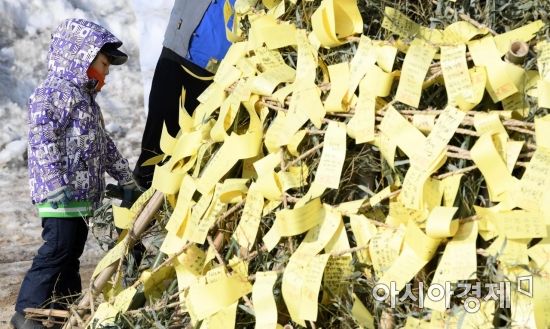 [포토] '신기한 소원 종이 달기'
