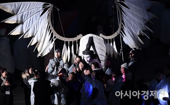 [포토] 인면조와 기념사진