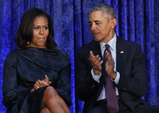 버락 오바마 전 미국 대통령과 미셸 오바마 여사 [이미지출처=로이터연합뉴스]