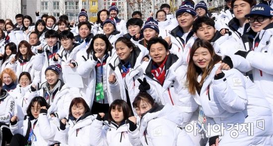 [포토] 2018 평창올림픽 자랑스런 태극전사들