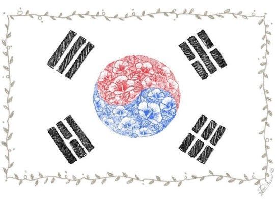 레인보우 출신 김재경, 삼일절 맞아 직접 그린 태극기 사진 공개