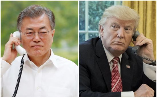 문 대통령, 트럼프와 전화통화…북미대화로 이어지나(상보)