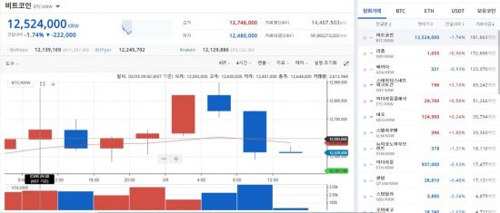 [비트코인 지금]가상통화 국내 약보합, 해외선 법정통화 인정