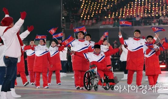 [포토]평창 패럴림픽 참가한 북한