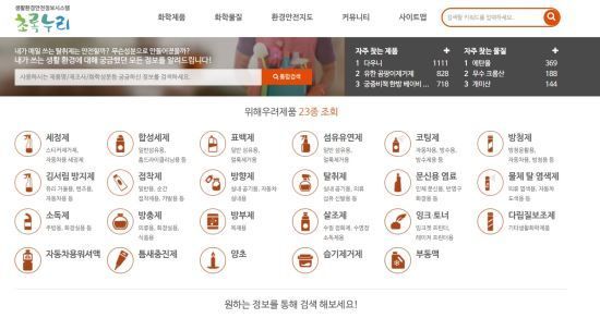 위해우려물질 검출된 생활 화학 제품, ‘초록누리’ 에서 확인…네티즌 “어떻게 확인해요?”