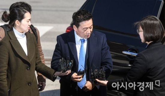 [포토] 서울지방경찰청 지능범죄수사대 도착한 정봉주 전 의원