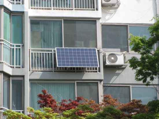 아파트에 설치된 태양광 미니발전소 (사진=아시아경제DB)