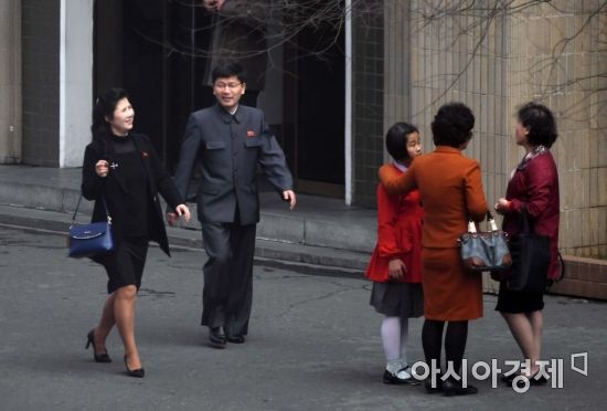 [포토] 북한 평양 주민들