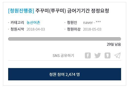 3·4월에 주로먹는 '주꾸미', 왜 금어기는 5월부터일까?