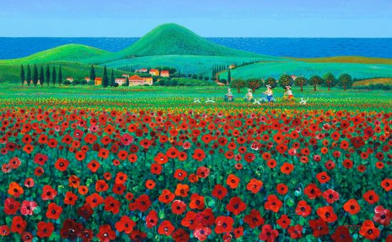 화려한 색으로 그려낸 가족의 행복…김덕기 작가 개인전