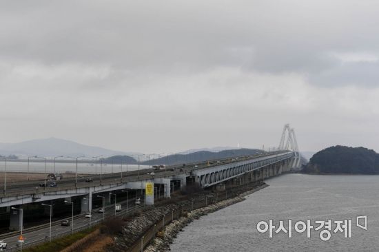 [포토] '안개 없는 영종대교'