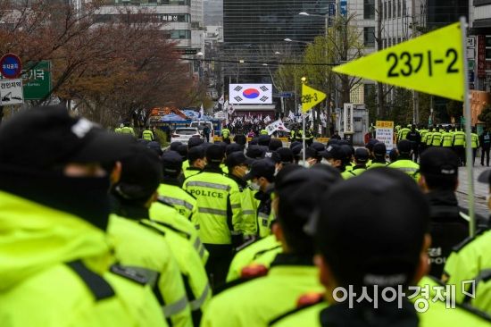 [포토] 친박단체 집회