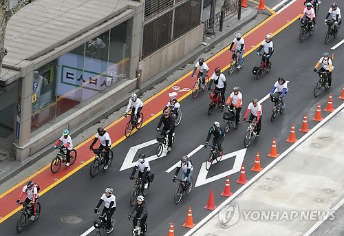 종로1~5가 2.6km 자전거 전용차로 개통…위반 과태료 최대 6만원