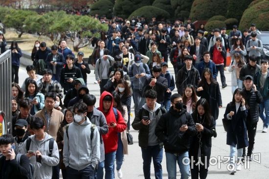 [포토] 삼성 직무적성검사 마친 취준생들