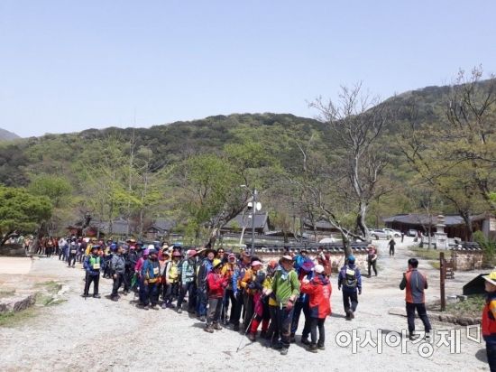 ‘인산인해’ 두륜산 등산대회 3500여 명 참가