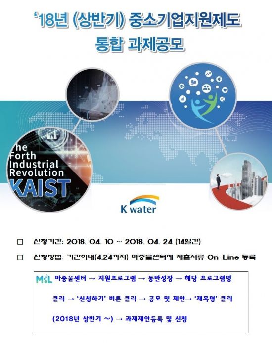 수공, '중소기업 기술지원제도' 참여 기업 모집