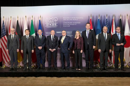 G7 외무장관 "北, 비핵화 구체적행동 따라야…압박 기조 유지"