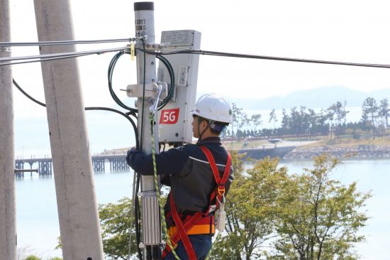 전남 무안군에 5G 기술로 기가인터넷 시연