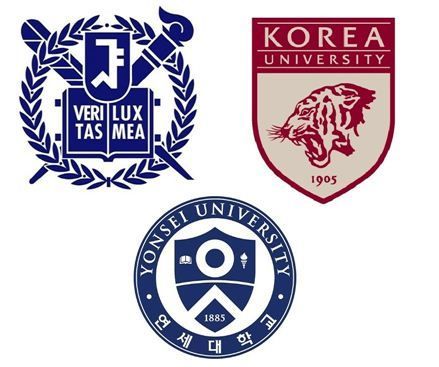 서울대, 고려대, 연세대(왼쪽부터 시계방향) 로고. 아시아경제DB