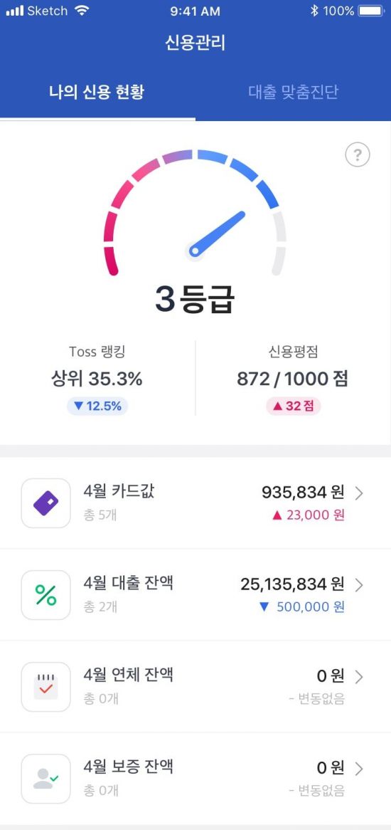 토스 '신용등급 무료 조회·관리 서비스', 사용자 300만 돌파