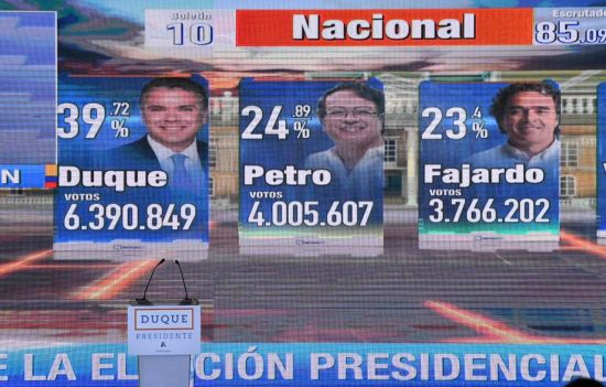 콜롬비아 대선, 다음달 결선투표로 결정…'평화협정' 유지 쟁점
