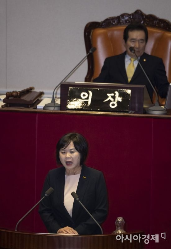 [포토] 이정미, 최저임금법 개정안 반대토론