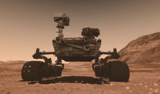 화성에 착륙해 탐사작업을 진행하고 있는 미항공우주국(NASA)의 탐사 로봇 '큐리오시티'.[사진=NASA 홈페이지]