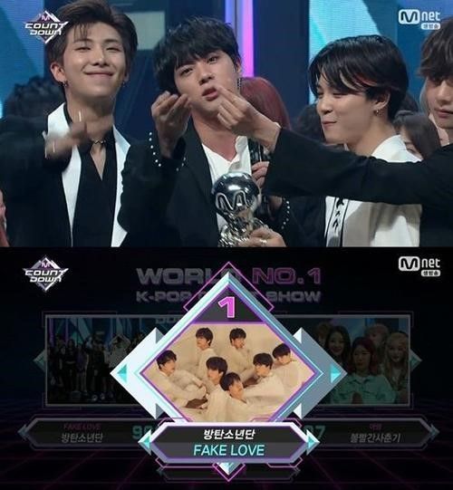 방탄소년단, ‘엠카운트다운’ 2주 연속 1위…“응원해준 아미에게 감사”