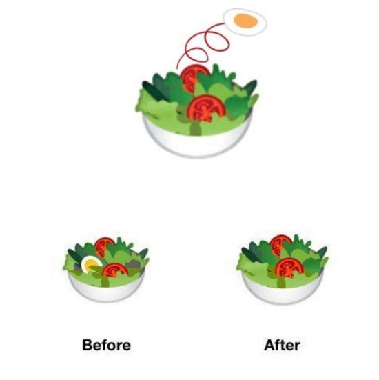 구글이 '샐러드'에서 '계란'을 뺀 이유