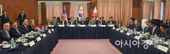 [포토]서울 외교부 청사에서 열린 한미일 외교장관 회담