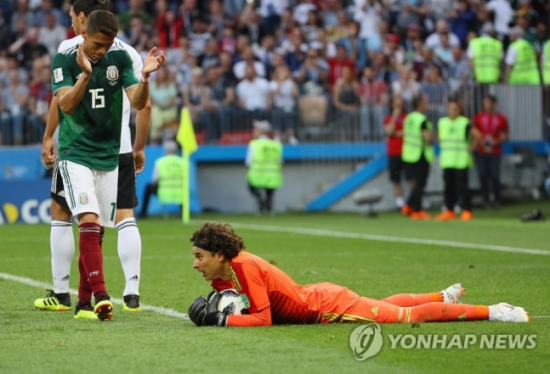 독일에 1대0 승리한 멕시코…월드컵에서는 오초아 골키퍼