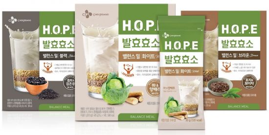 CJ제일제당, 체중조절용 조제식품 ‘H.O.P.E 발효효소 밸런스밀’ 출시