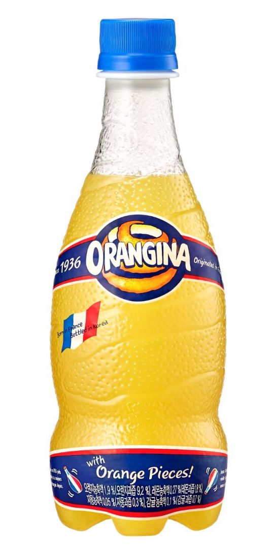 오렌지가 그대로…롯데칠성, 프랑스의 인기 과즙탄산음료 '오랑지나' 출시